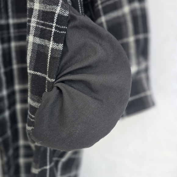 Black and White Plaid Women's Jacket Coat - Picture 10 of 10